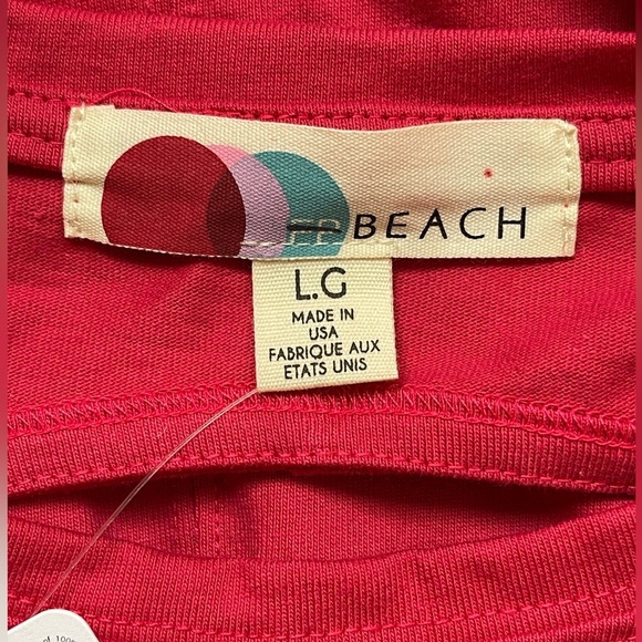 Free People Beach Cap Sleeve Red Maxi Dress Size Large NWT - Picture 4 of 6